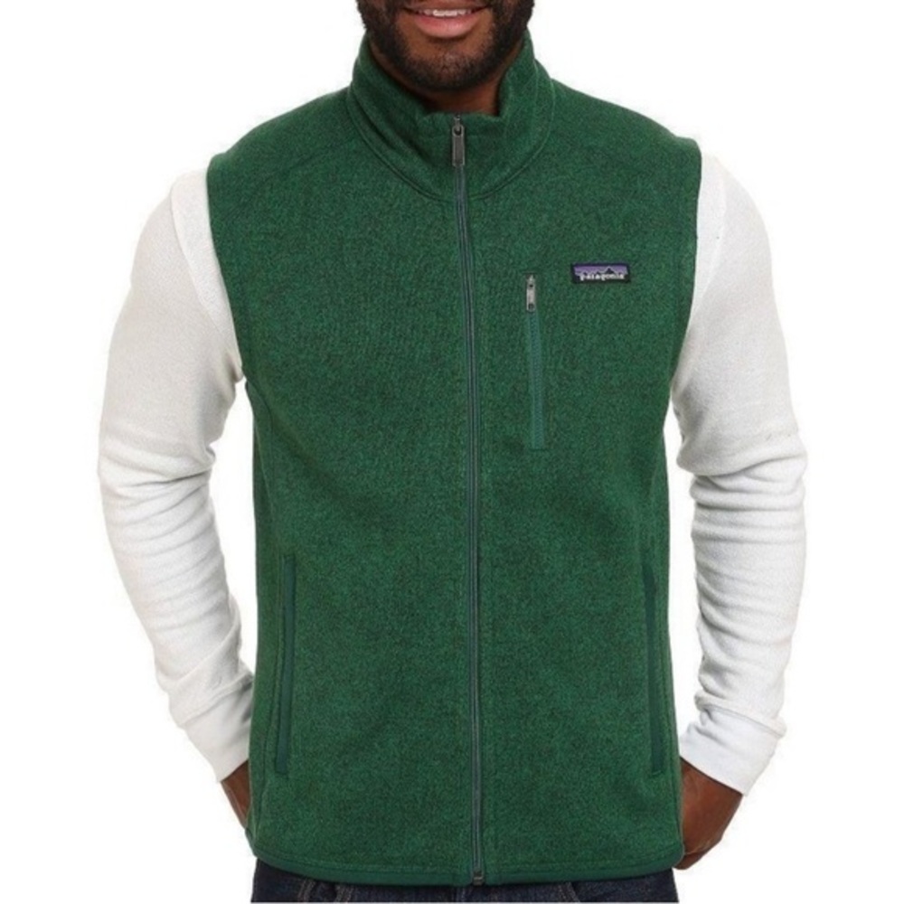 Patagonia Better Sweater Fleece Vest Full Zip Dark Green Size Small